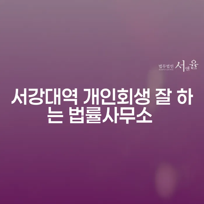 서강대역 개인회생 잘 하는 법률사무소