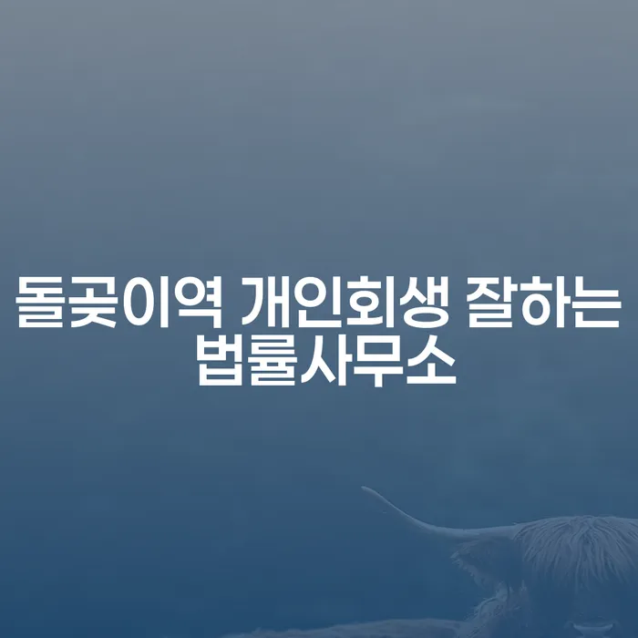돌곶이역 개인회생 잘하는 법률사무소