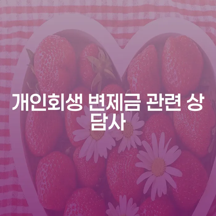 개인회생 변제금 관련 상담사를 만나야 하는 이유는 무엇일까요?