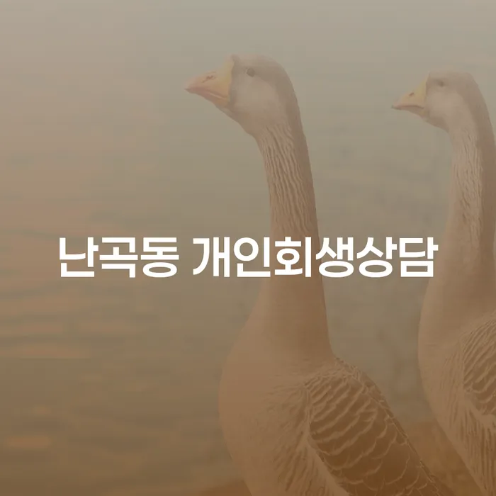 난곡동 개인회생상담, 어떻게 시작해야 할까요?